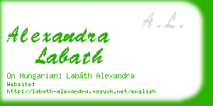 alexandra labath business card
