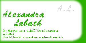 alexandra labath business card